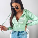 Bluza sweterkowa Vivis Ola Voga j.zielony