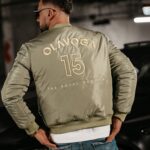 Kurtka męska logowana BOMBER MEN Ola Voga khaki