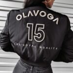 Kurtka damska logowana BOMBER Ola Voga czarna