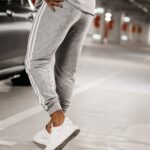 Spodnie dresowe męskie Joy Ola Voga szary melanż