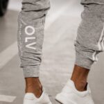 Spodnie dresowe męskie Joy Ola Voga szary melanż