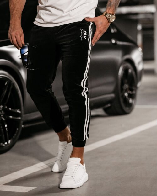 Spodnie dresowe męskie Joy Ola Voga czarne