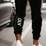 Spodnie dresowe męskie Joy Ola Voga czarne