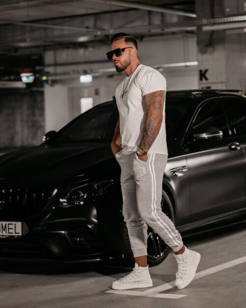 Spodnie dresowe męskie Joy Ola Voga j.szary