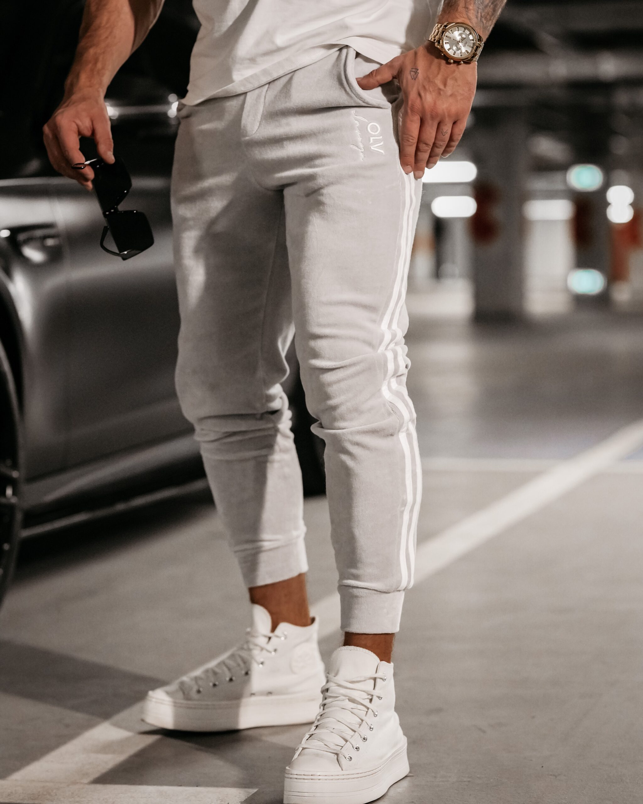 Spodnie dresowe męskie Joy Ola Voga j.szary Spodnie dresowe męskie Joy Ola Voga j.szary