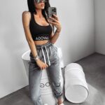 Spodnie sportowe Steam Ola Voga grafitowe