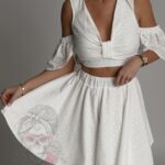 Komplet top+ spodenki NB Balideo biały