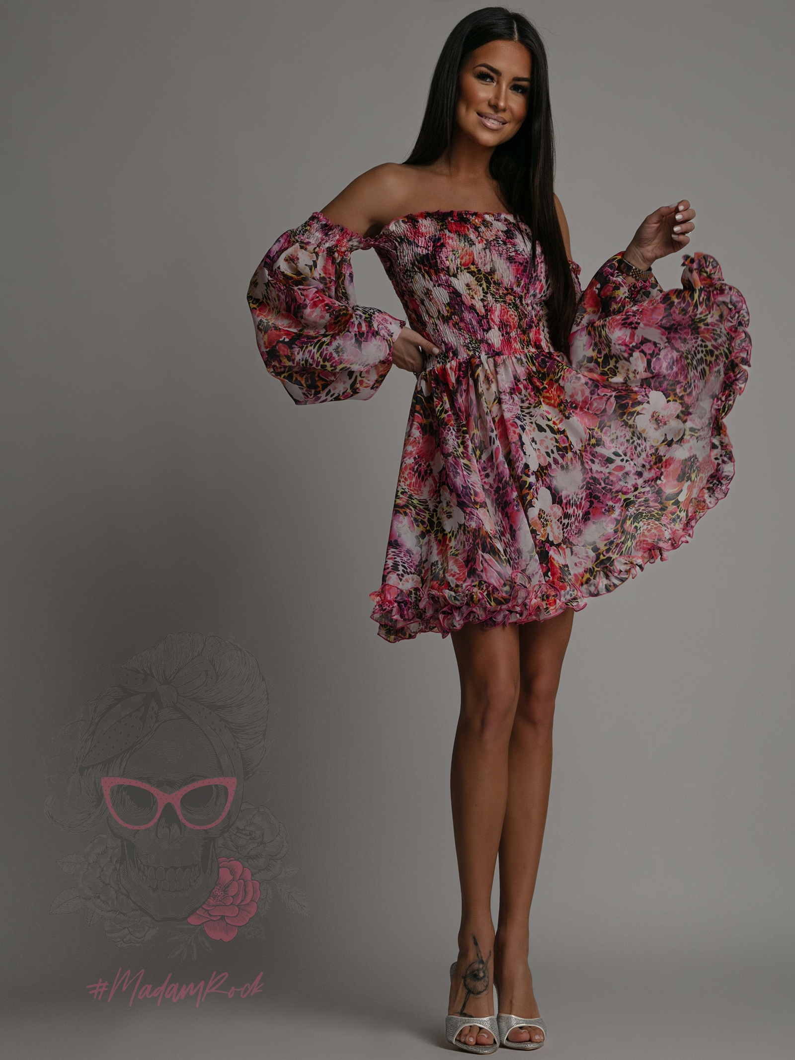 Sukienka wakacyjna NB Orchidea różowa