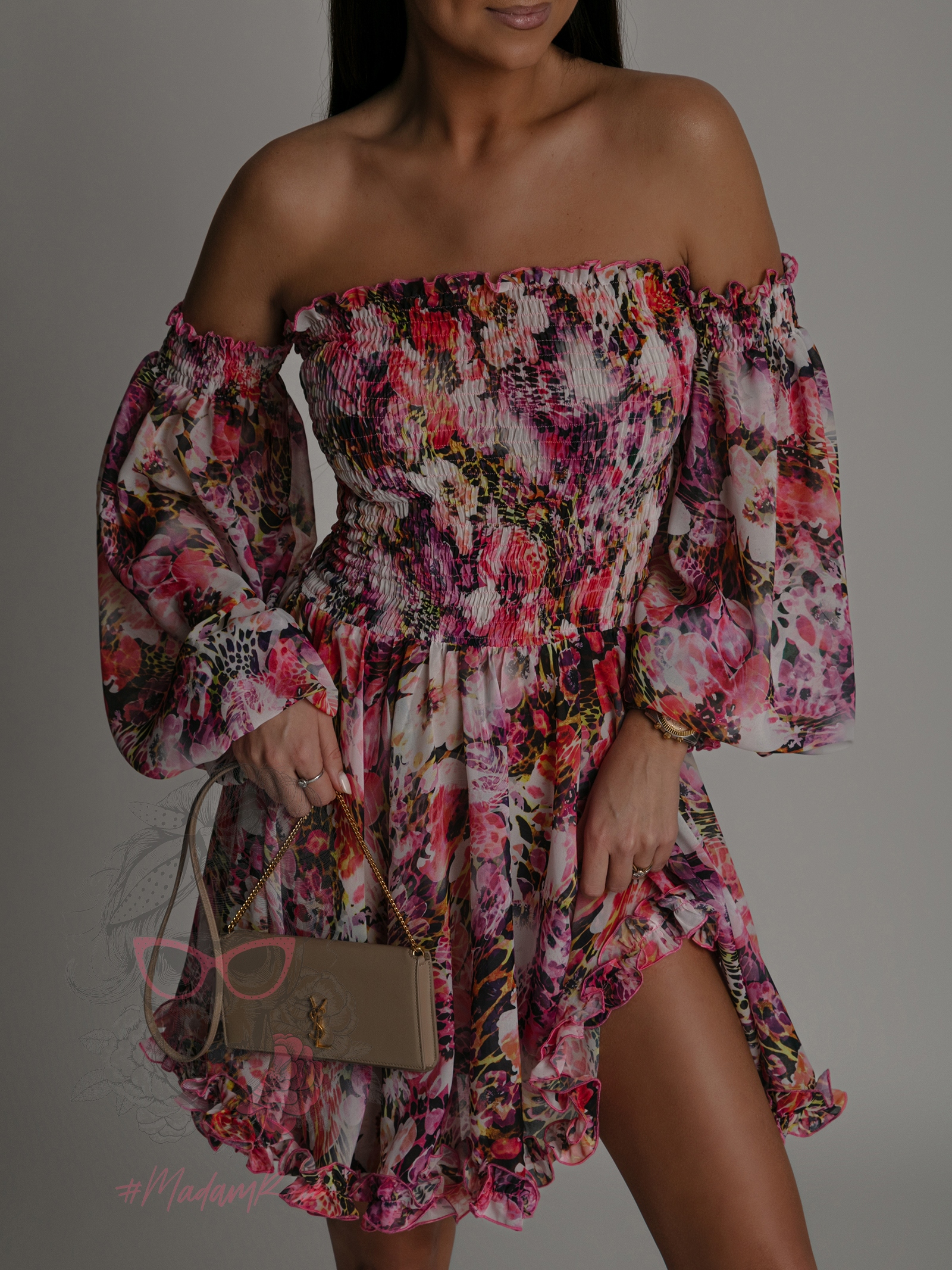 Sukienka wakacyjna NB Orchidea różowa