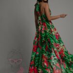 Sukienka maxi NB Bush zielona