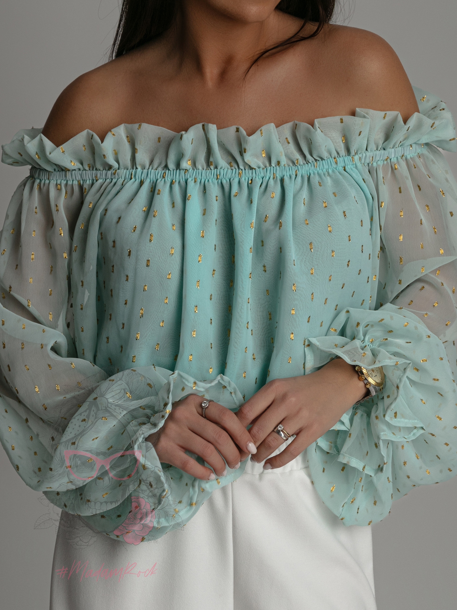 Bluzka wakacyjna NB Viwa miętowa