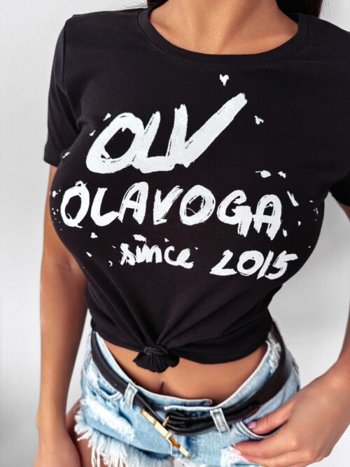 T-shirt przylegający Lush Ola Voga czarny