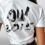 T-shirt przylegający Lush Ola Voga biały