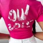 T-shirt przylegający Lush Ola Voga fuksja