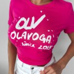 T-shirt przylegający Lush Ola Voga fuksja