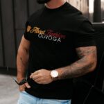 T-shirt męski bawełniany LA Ola Voga czarny