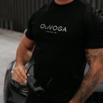 T-shirt męski oversize Ducky Ola Voga czarny