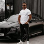 T-shirt męski oversize Ducky Ola Voga biały