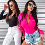 Body elastyczne Close Ola Voga amarantowe