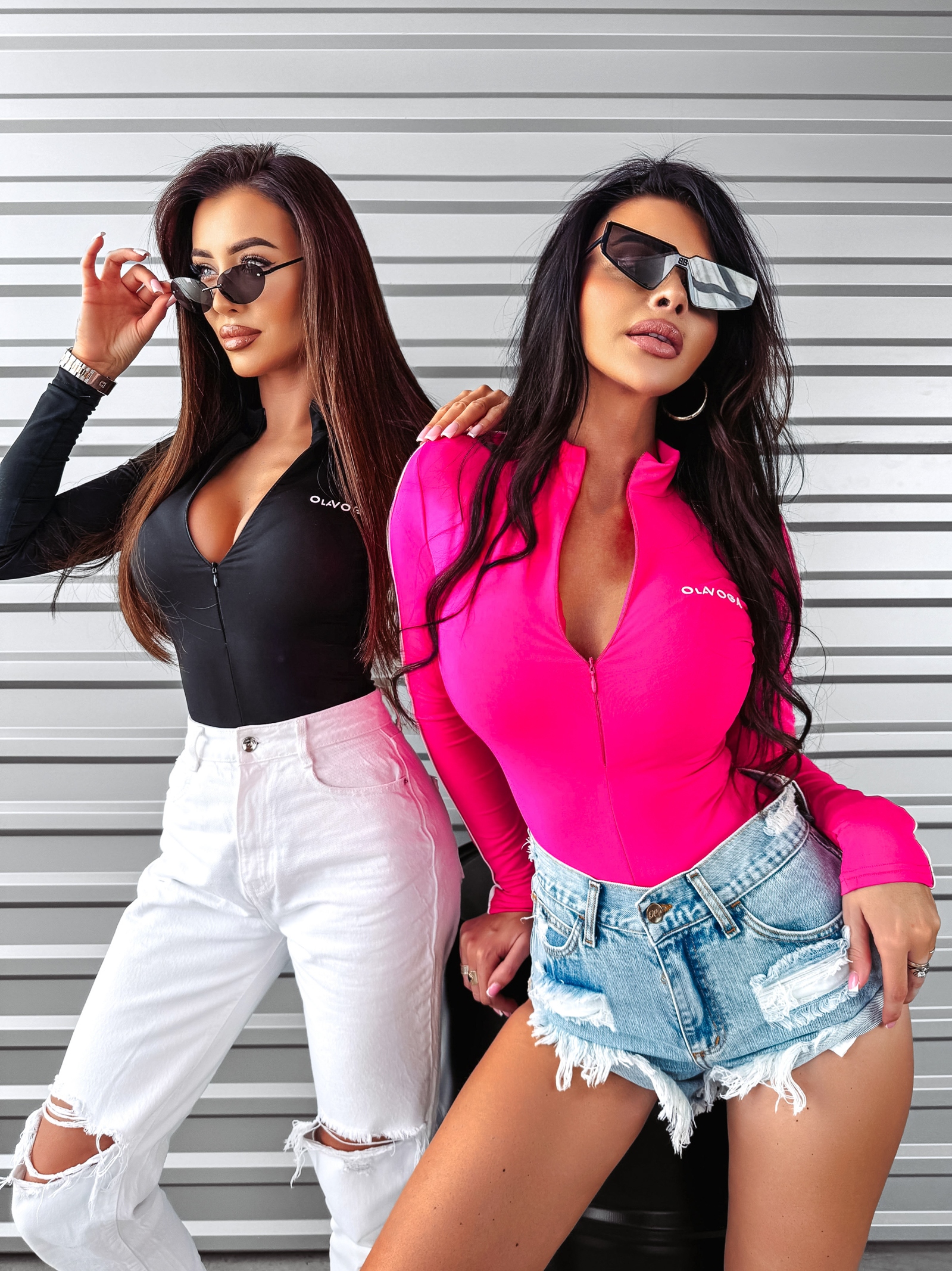 Body elastyczne Close Ola Voga amarantowe