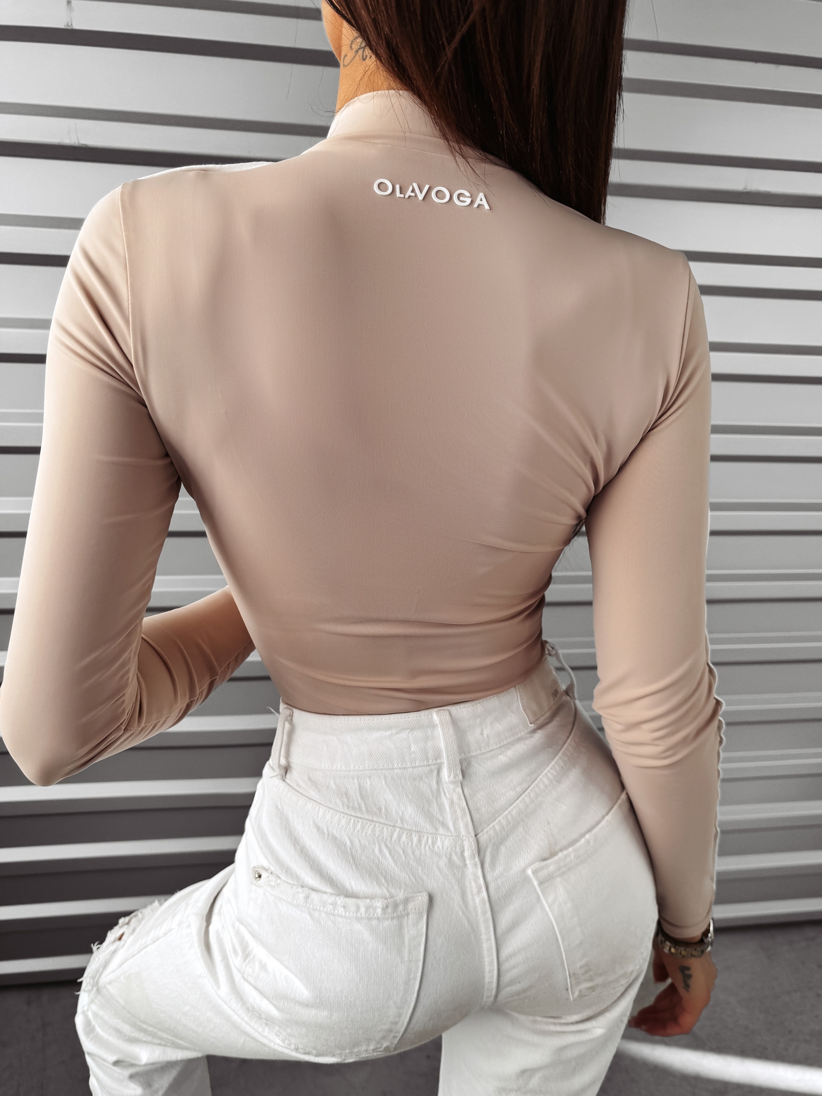 Body elastyczne CLOSE OLAVOGA beżowe Body elastyczne CLOSE OLAVOGA beżowe