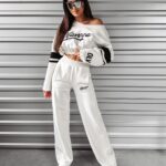 Komplet damski dresowy Royal Ola Voga ecru