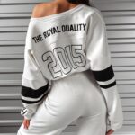 Komplet damski dresowy Royal Ola Voga ecru