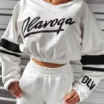 Komplet damski dresowy Royal Ola Voga ecru
