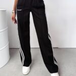 Spodnie z przeszyciami Neimy Ola Voga czarne