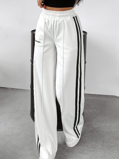 Spodnie z przeszyciami Neimy Ola Voga ecru