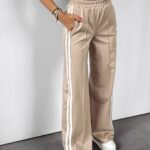 Spodnie z przeszyciami Neimy Ola Voga beż