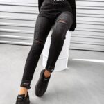 Spodnie denim Alia Ola Voga czarne