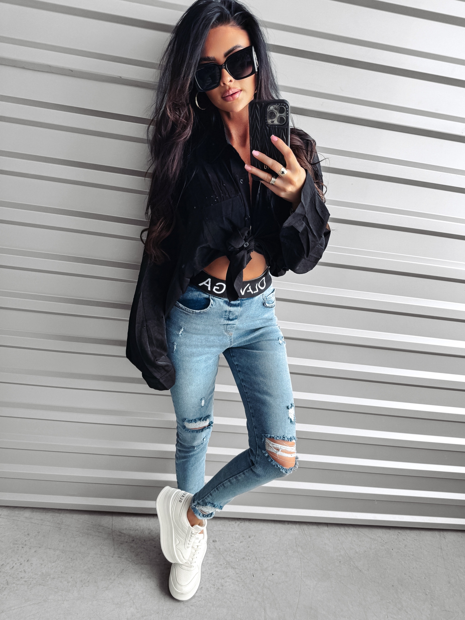 Spodnie denim Alia Ola Voga niebieskie