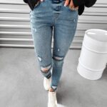 Spodnie denim Alia Ola Voga niebieskie