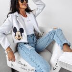 Marynarka żakiet krótki Minor Ola Voga szary