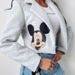 Marynarka żakiet krótki Minor Ola Voga szary