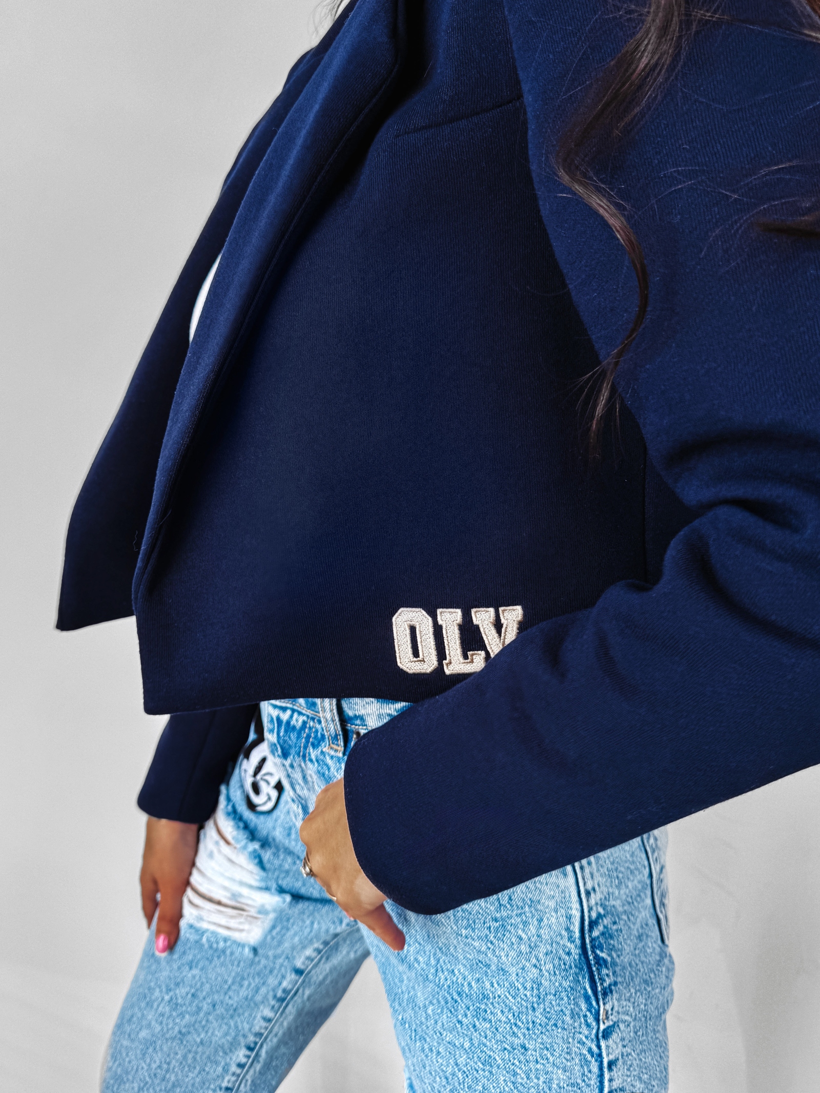 Marynarka żakiet krótki Minor Ola Voga granat