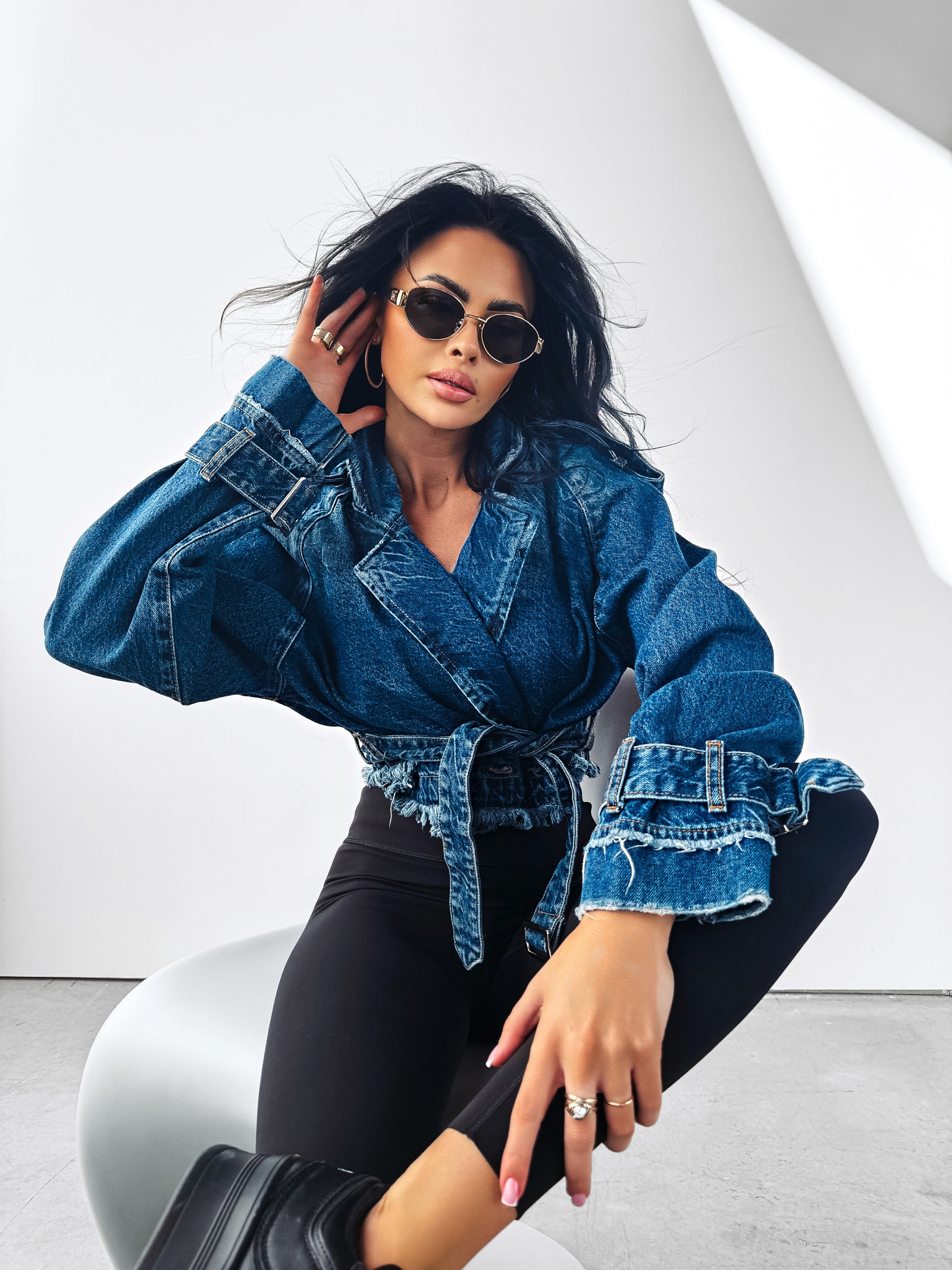 Kurtka jeansowa Chloe Ola Voga c.niebieski