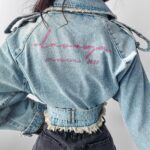 Kurtka jeansowa Chloe Ola Voga średni niebieski