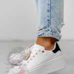 Buty sportowe Madam Perfium biało-czarne