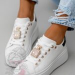 Buty sportowe Madam Perfium biało-czarne