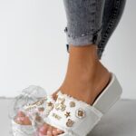 Klapki na platformie Rock Tupto białe