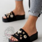 Klapki na platformie Rock Tupto czarne