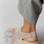 Sandały plecione Madam Hemea beżowe