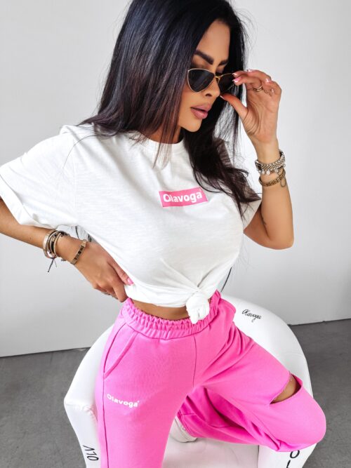 T-shirt oversize Grand Ola Voga różowy