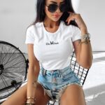 T-shirt klasyczny damski Muse Ola Voga biały