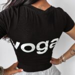 T-shirt dopasowany Estera Ola Voga czarny