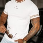 T-shirt męski slim fit SLS Ola Voga biały