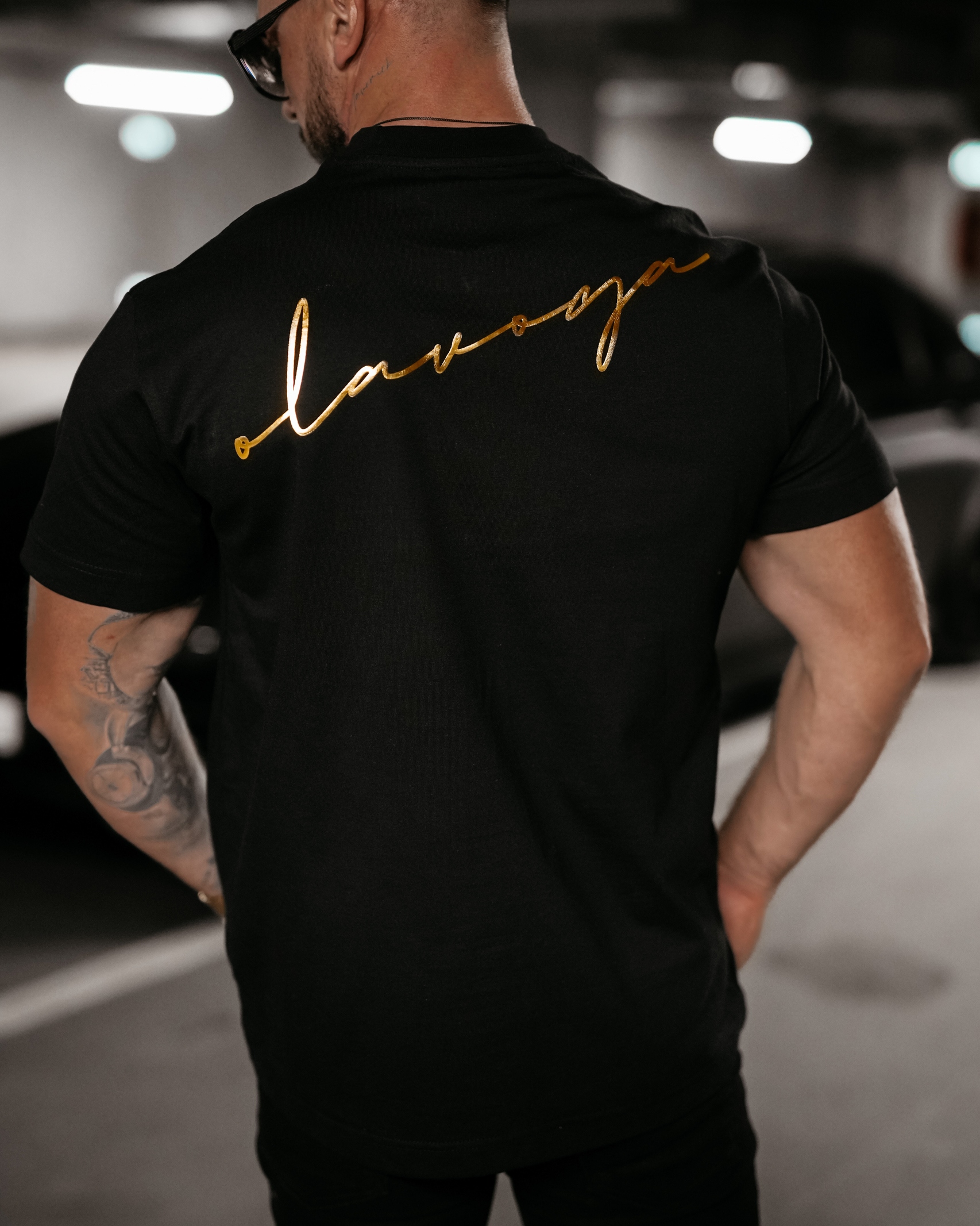 T-shirt męski bawełniany Blush Ola Voga czarny