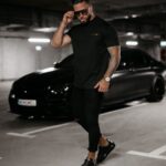 T-shirt męski bawełniany Blush Ola Voga czarny